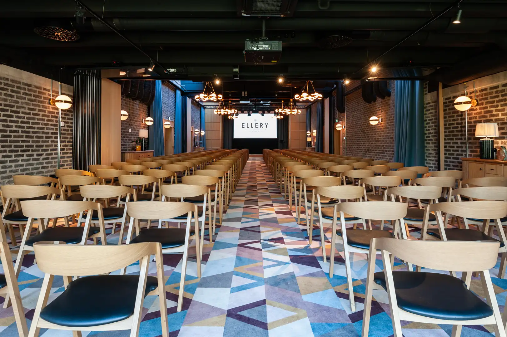 Ellery Beach House conference room interior – click to experience in 3D