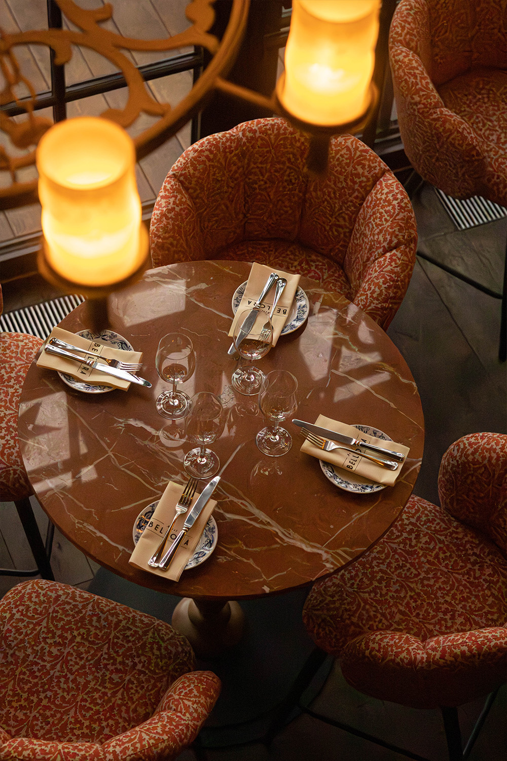 Hotel Bellora building entrance with Italian-inspired signage