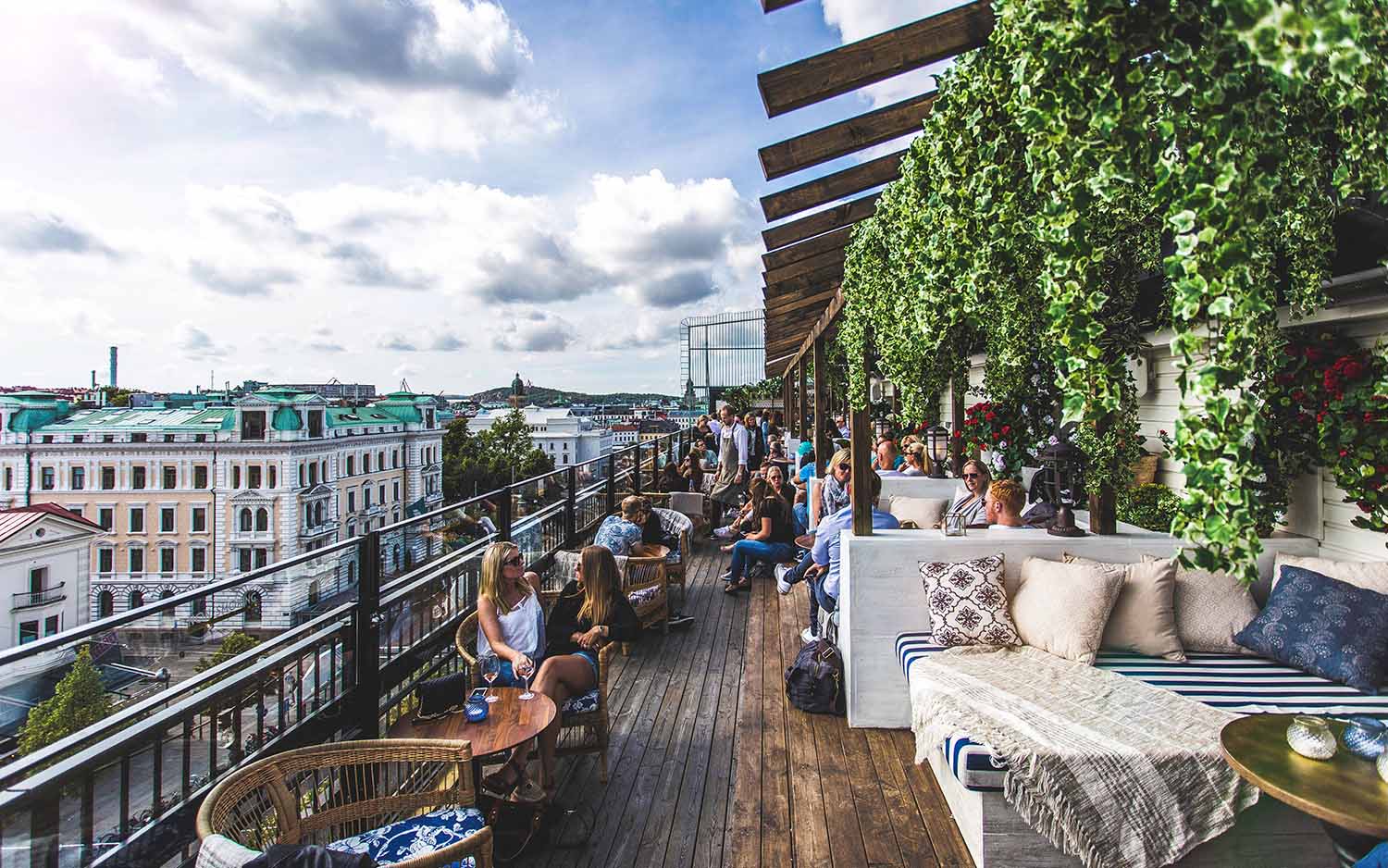 Hotel Bellora hallway with Italian design elements in Gothenburg