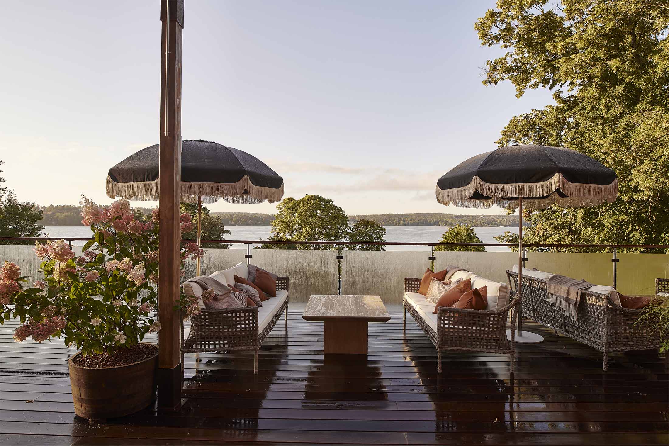 Ellery Beach House poolside cabanas with relaxed beach resort atmosphere