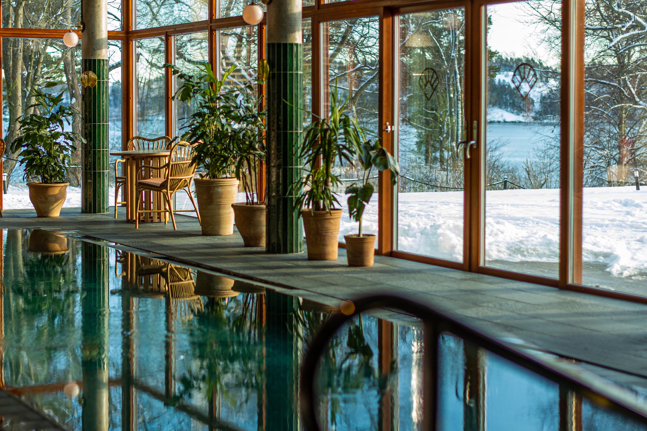 Ellery Beach House cozy fall atmosphere with seasonal decorations