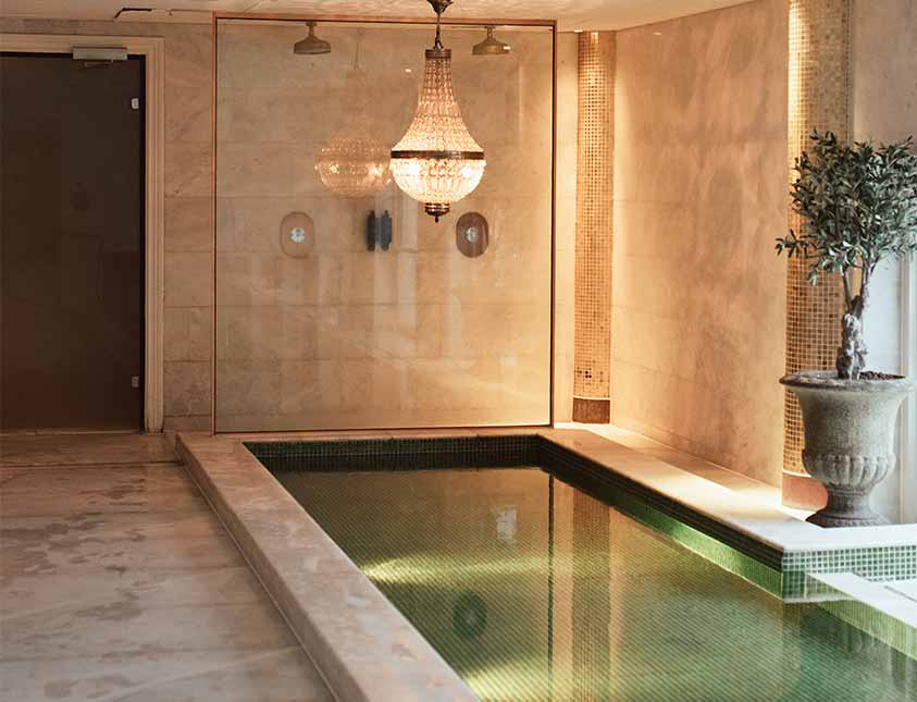 Safiren sauna and relaxation space at Falkenberg Strandbad