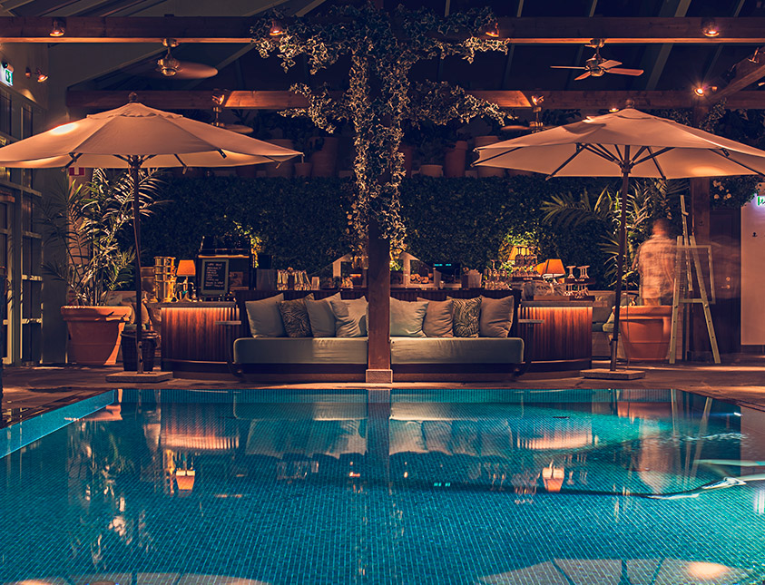 Evening atmosphere at the Retreat Club, Falkenberg Strandbad