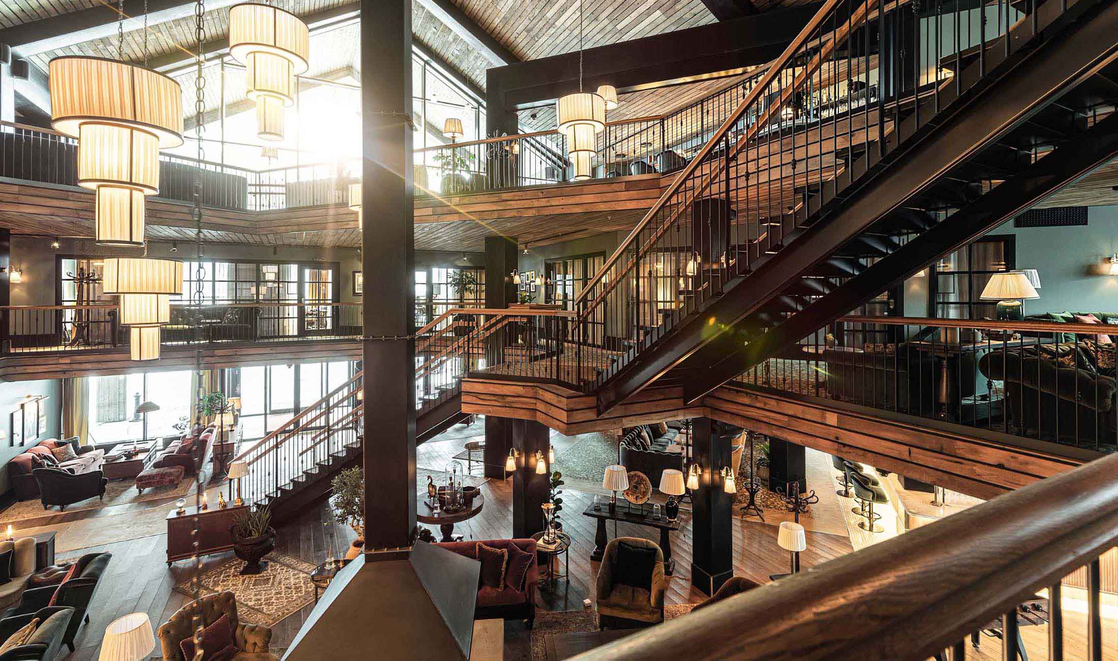 Fyri Resort main building nestled in the Hemsedal valley