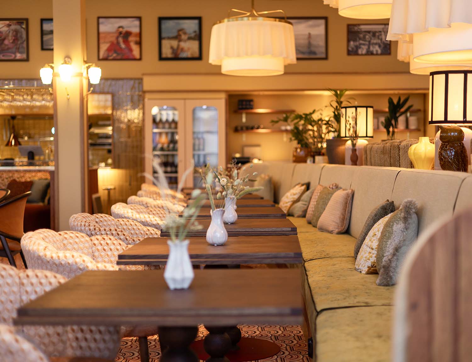 Hjortviken sauna interior with traditional Swedish design