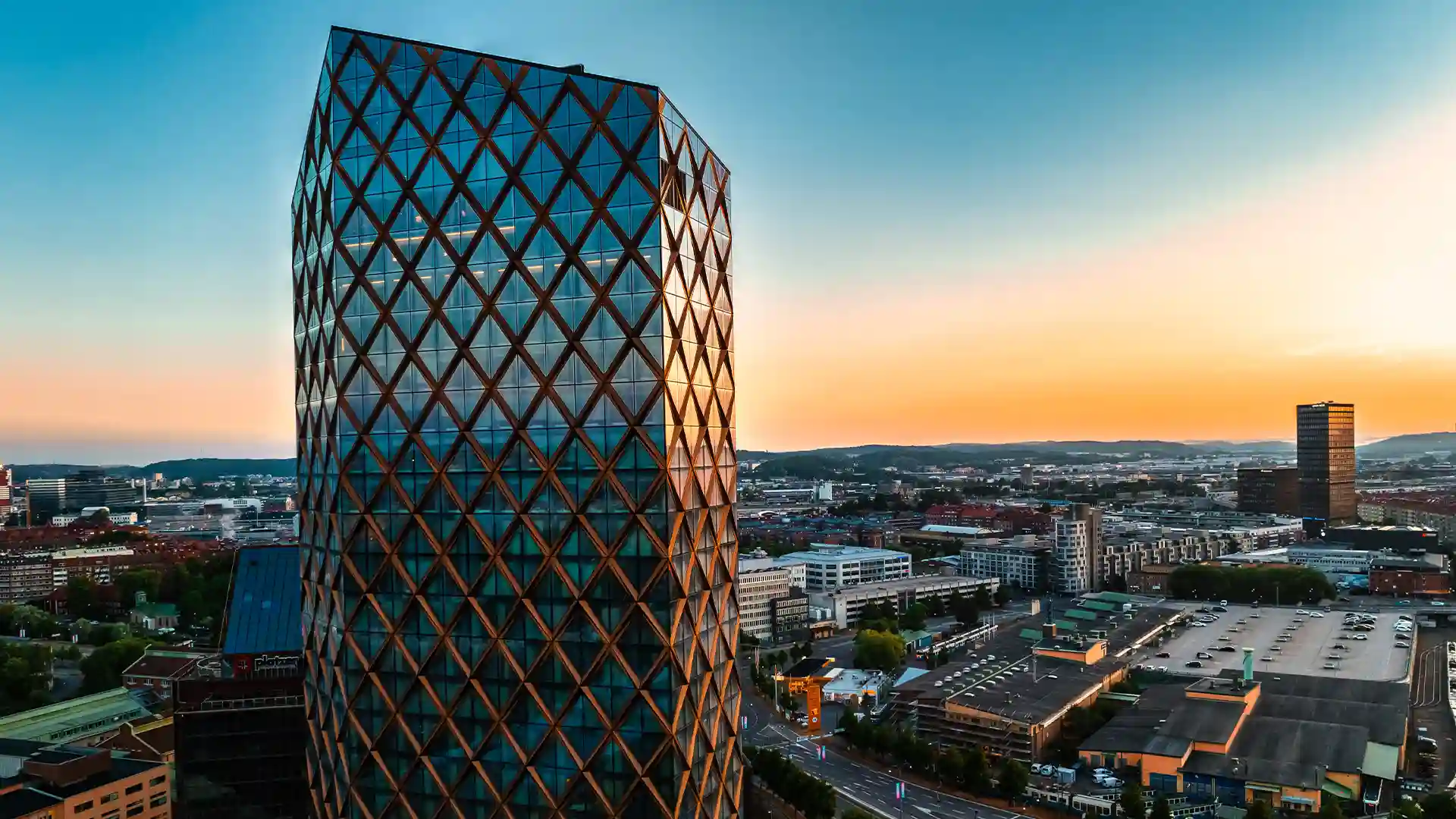 Jacy'z Hotel & Resort building facade in central Gothenburg