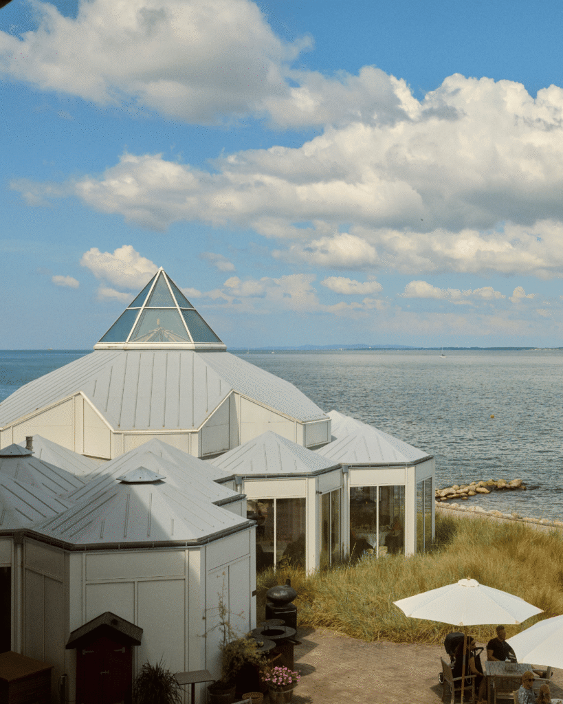 Marienlyst Strandhotel exterior and beachfront in Helsingor