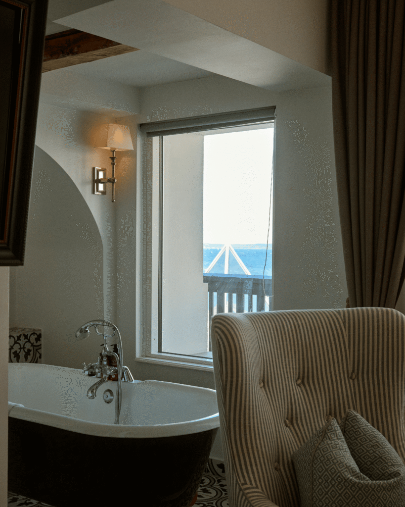 Outdoor pool and cabanas at Marienlyst Strandhotel