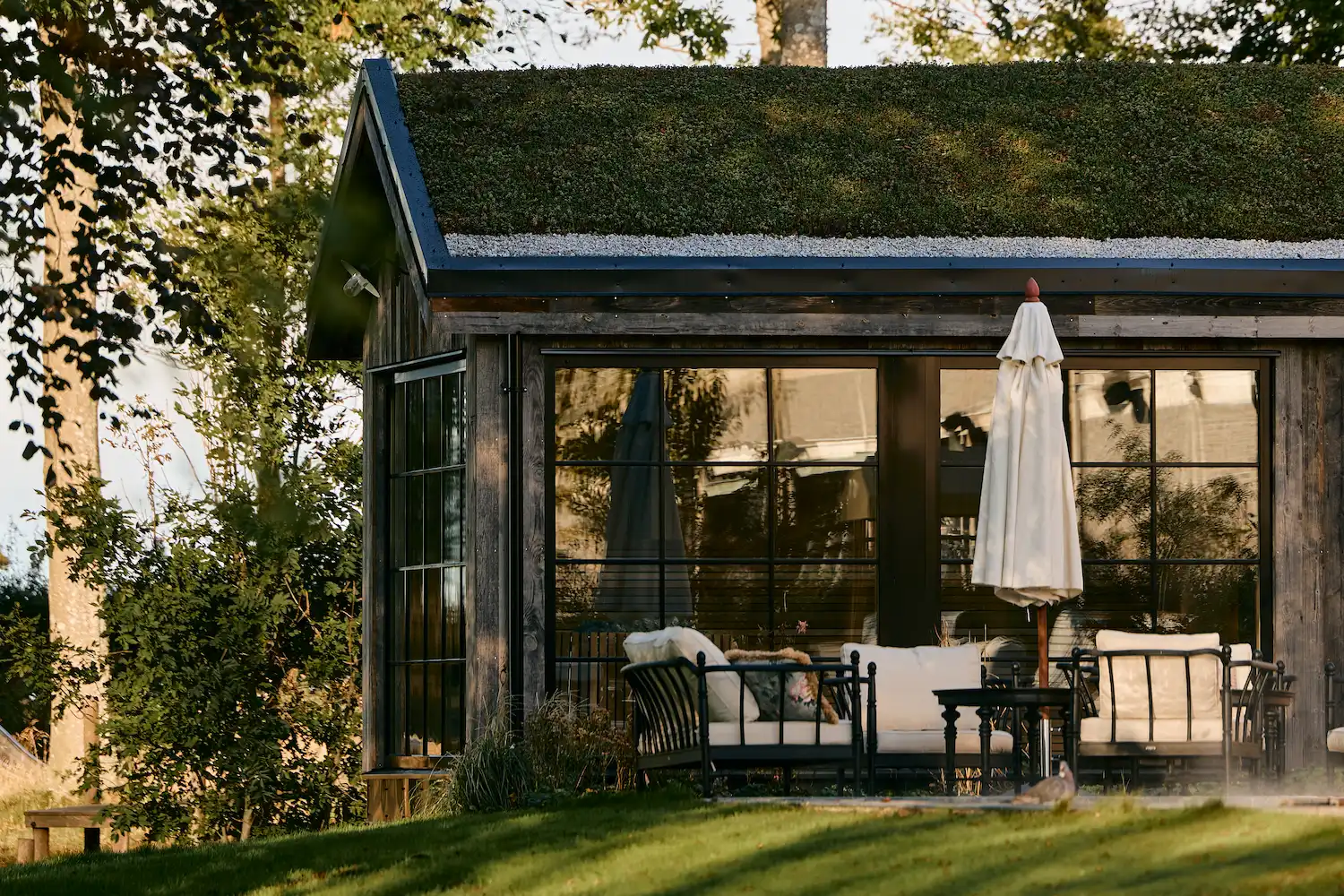 Maryhill Estate grounds with manicured gardens and coastal landscape