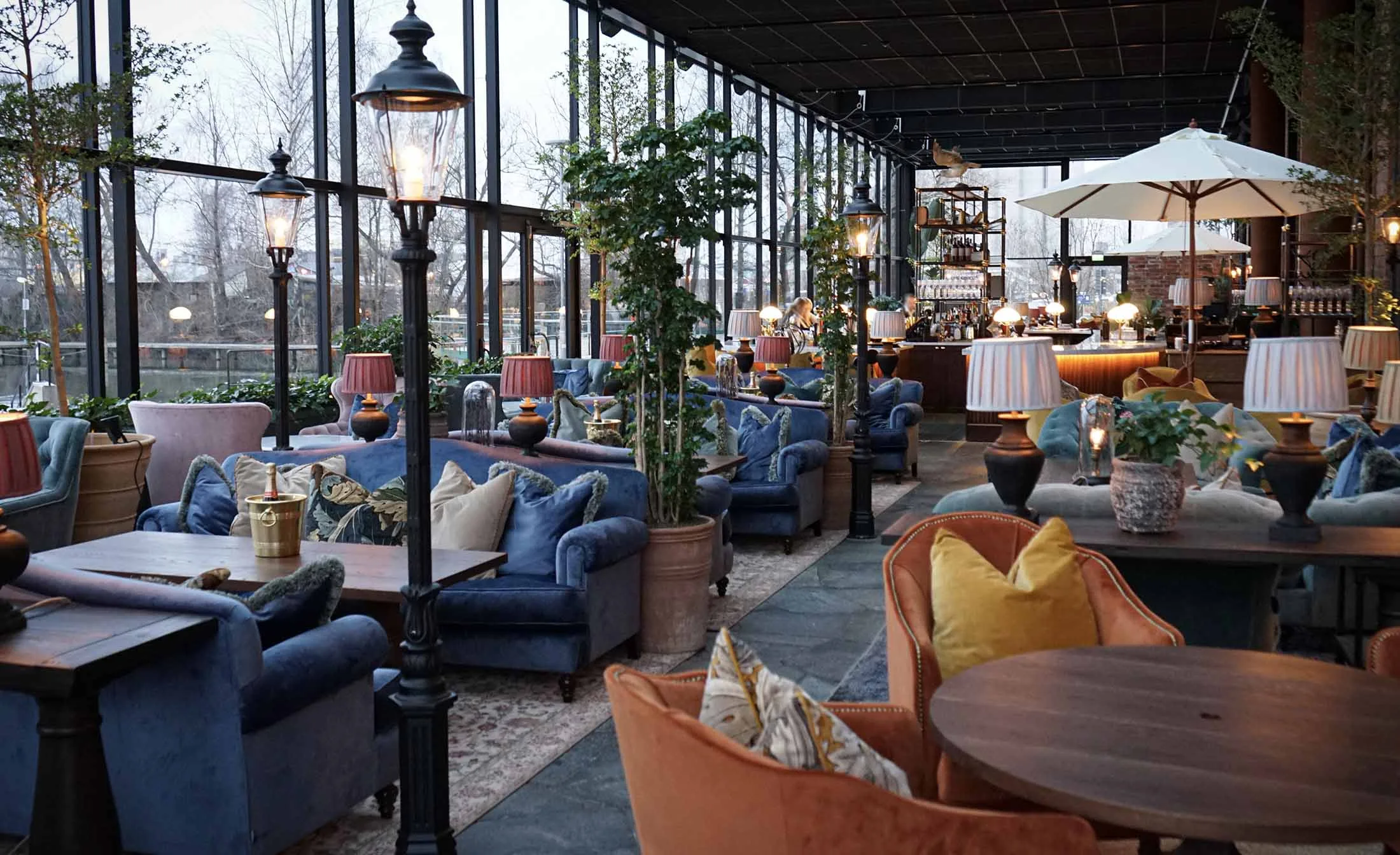 Orangeriet greenhouse dining space at The Steam Hotel Vasteras