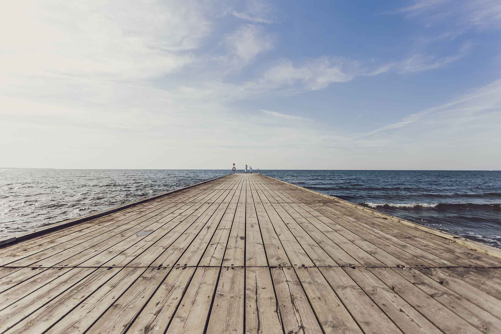 Summer poolside atmosphere at Ystad Saltsjobad resort